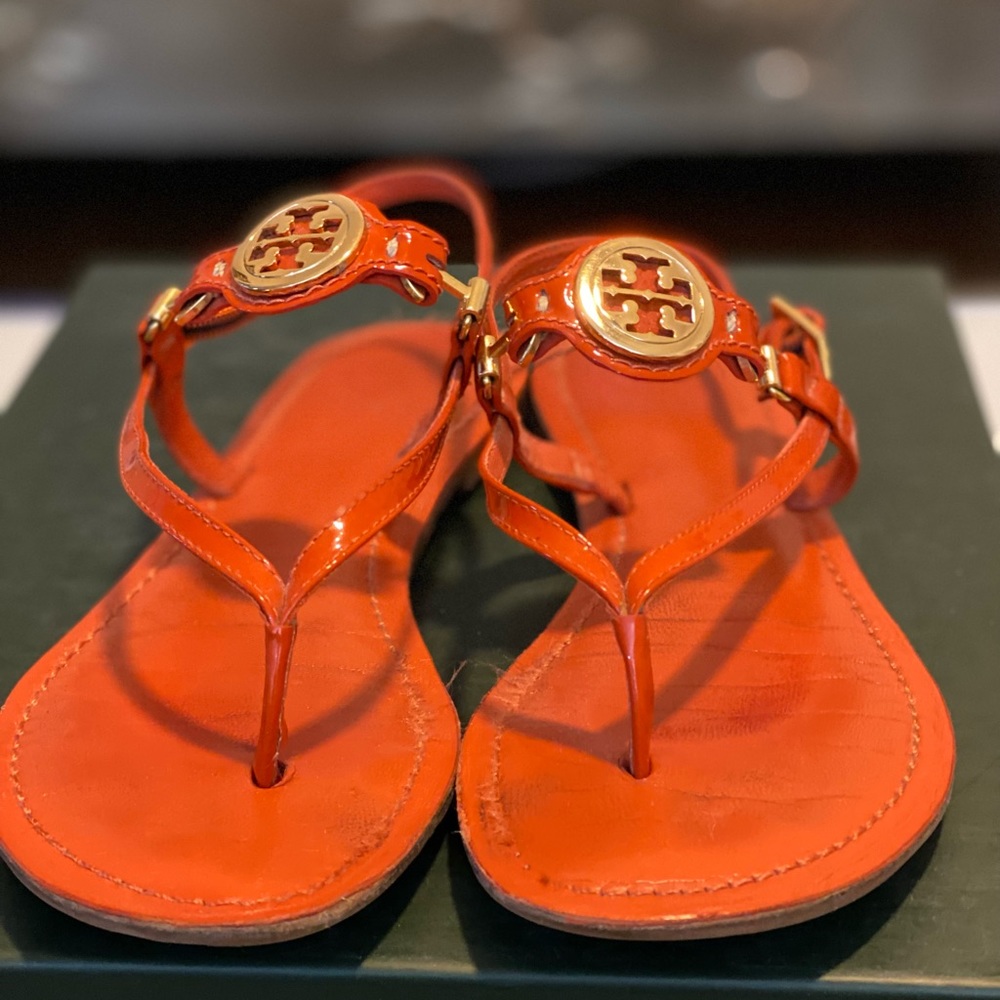 Tory Burch orange sandals